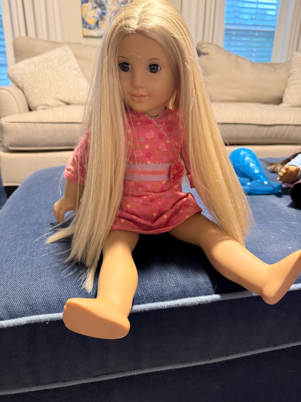 American Girl Julie - Classic Blonde Doll in Pink Floral Dress - Kids Toys